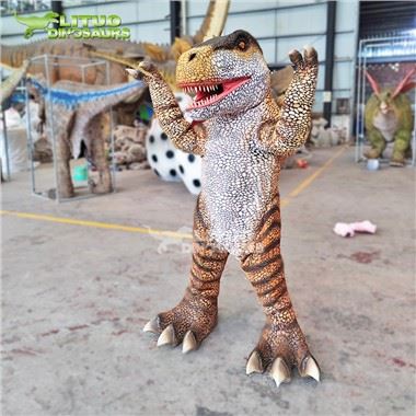 Tecknad Trex dinosaurie kostym